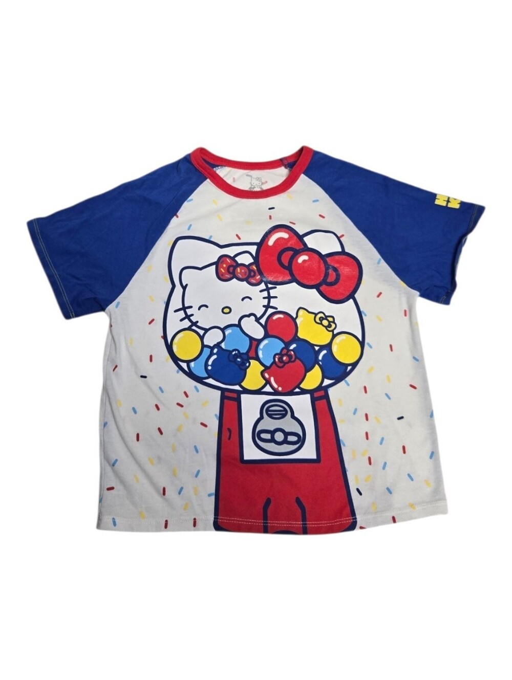 HELLO KITTY x Universal Studios gumball rainbow sprinkles short sleeve t shirt S